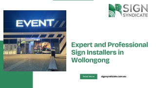 Expert and Professional Sign Installers in Wollongong