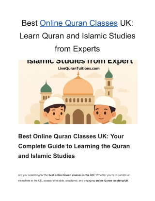 Best Online Quran Classes UK_ Learn Quran and Islamic Studies from Experts