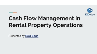Cash Flow Management in Rental Property Operations