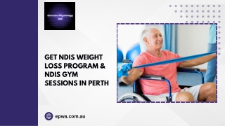 Get NDIS Weight Loss Program & NDIS Gym Sessions In Perth