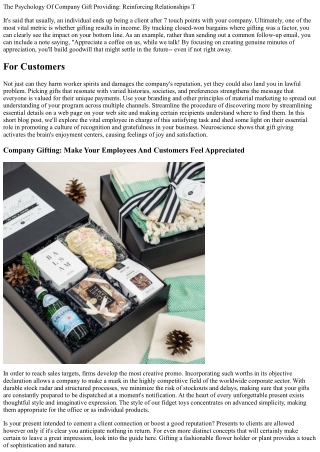 The Power Of Company Gifting: The Utmost Overview