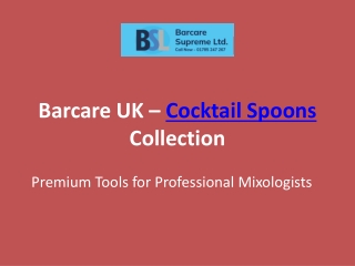 Cocktail Spoons - Barcare Supreme LTD