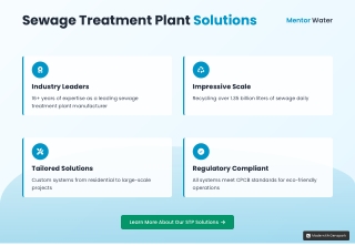 Sewage Treatment Plant in India by Mentor Waters