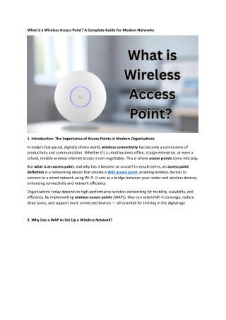 What Is a Wireless Access Point (2)