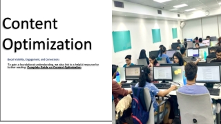 Content Optimization