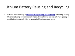 LOHUM_Battery_Solutions_Presentation