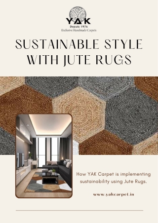 Sustainable Luxury with Yak Carpet’s Jute Rugs