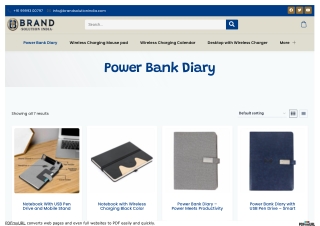 Diary With Battery Bank