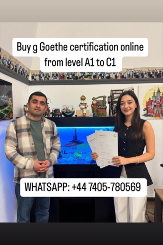 Buy GOETHE A1, A2, B1, B2, Zertifikat B2 without test in Germany