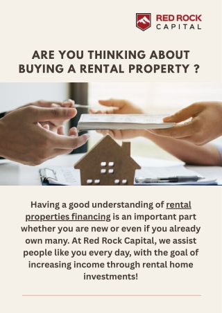 Rental property financing