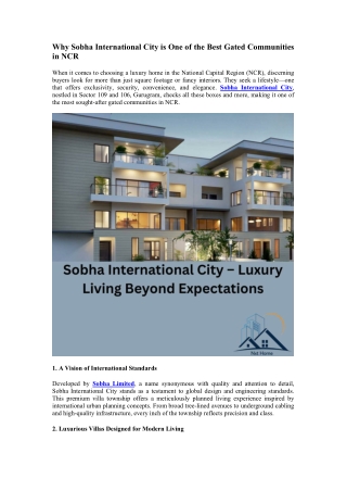 Sobha International City