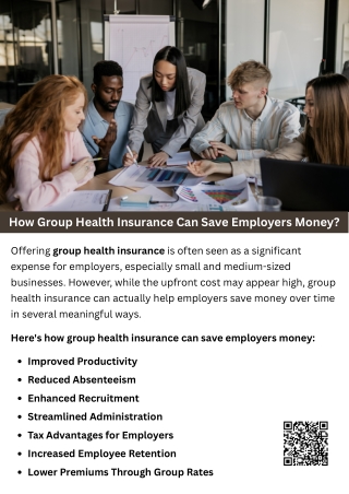 How Group Health Insurance Can Save Employers Money?
