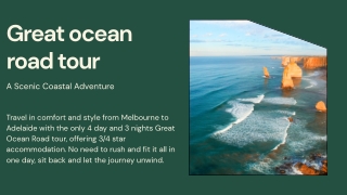 Great ocean road tour