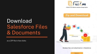 Download multiple Salesforce Files & Documents as a ZIP file in few clicks