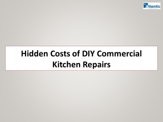 Hidden Costs of DIY Commercial Kitchen Repairs