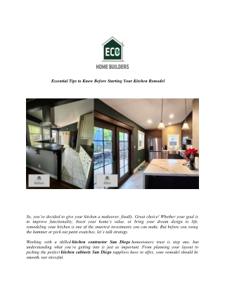 Essential Tips to Know Before Starting Your Kitchen Remodel