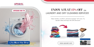 Enjoy 15% Off on Laundry and Dry Cleaning Services Today!