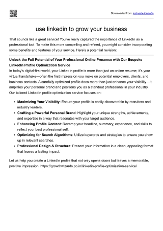 use linkedin to grow your business