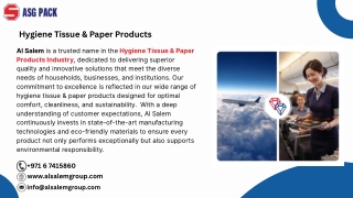 Hygiene Tissue & Paper Products