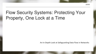 Flow Security Systems: Protecting Your Property, One Lock at a Time