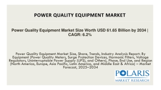 Power Quality Equipment Market