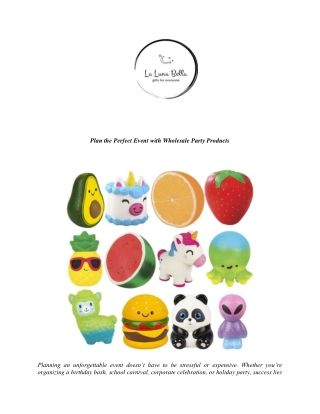 Plan the Perfect Event with Wholesale Party Products