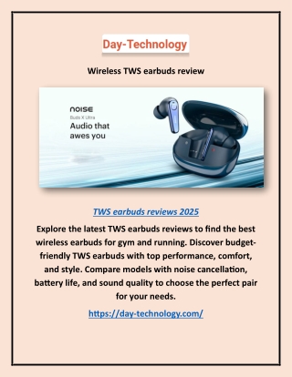 Wireless TWS earbuds review