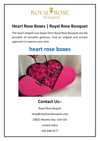Heart Rose Boxes