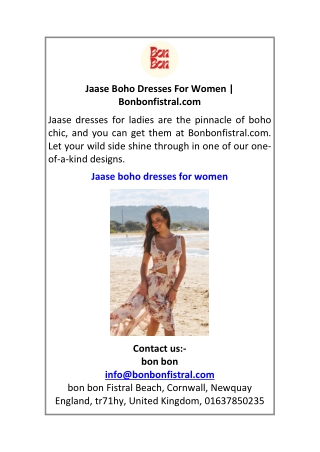 Jaase Boho Dresses For Women Bonbonfistral.com
