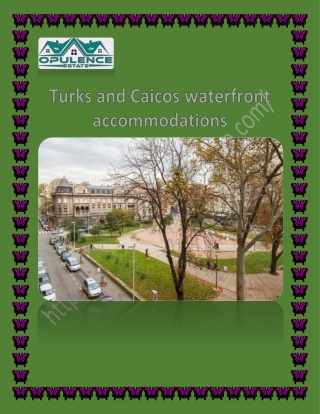 Turks and Caicos waterfront accommodations