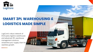Smart 3PL Warehousing & Logistics Made Simple