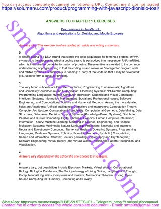 JavaScript Programming – Worked Exercises (Dionisio & Toal)