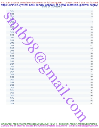 Dentistry Question Bank – Clinical Aspects of Dental Materials