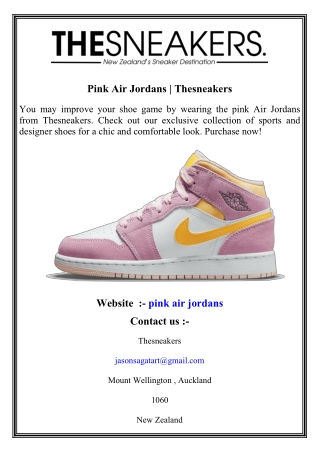 Pink Air Jordans   Thesneakers