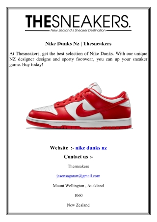 Nike Dunks Nz   Thesneakers