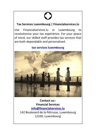 Tax Services Luxembourg Financialservices.lu