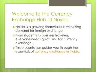Currency Exchange i Noida