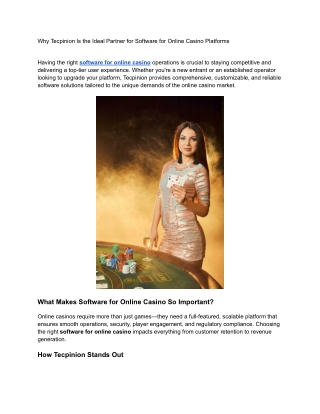 Cutting-Edge Online Casino Platforms Built for Performance and Growth