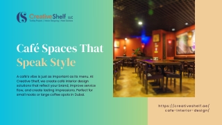 Café Spaces That Speak Style