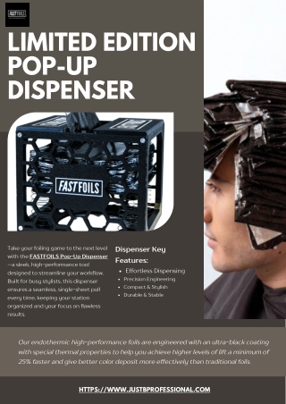 Limited Edition FASTFOILS Pop-Up Dispenser – Elevate Your Foil Game