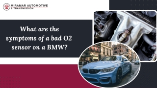 What are the symptoms of a bad O2 sensor on a BMW