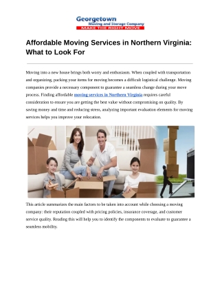 Affordable Moving Services in Northern Virginia_ What to Look For