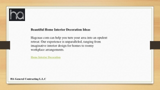 Beautiful Home Interior Decoration Ideas