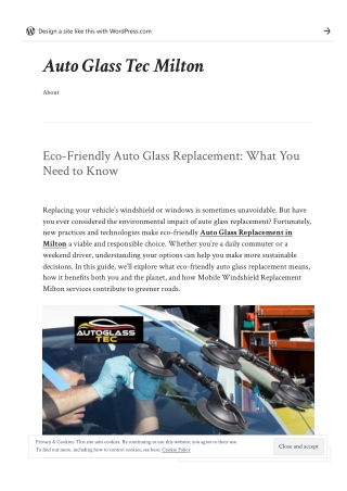 Auto Glass Replacement in Milton