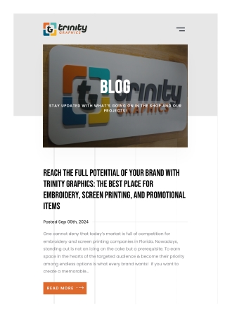 Trinity Graphics Blog