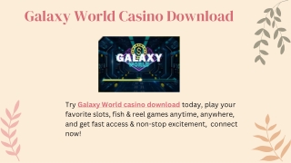 Galaxy World casino download