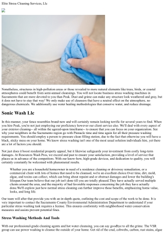 Elite Stress Washing Solutions, Llc