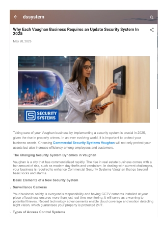 Why Each Vaughan Business Requires an Update Security System In 2025