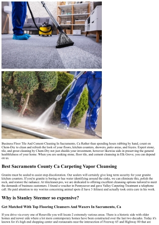 Carpet Cleaning Sacramento County Ca Free Price Quotes On Solutions