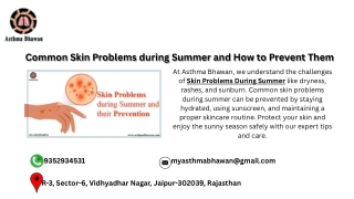 Common Skin Problems during Summer and How to Prevent Them